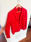 MARC CAIN Fitted blazer with rounded hem in Red SOLD AS IS  (Size M/L)
