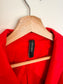 MARC CAIN Fitted blazer with rounded hem in Red SOLD AS IS  (Size M/L)
