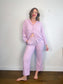 ARKET "Gingham Seersucker Pyjama Two Piece Set in Lilac" SOLD AS IS (Size S)