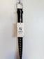 GARCIA Black & Cream Leather Belt NWT (Size M)