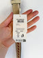 GARCIA Cream/Red Leather Belt NWT (Size M)