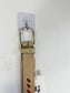 GARCIA Cream/Red Leather Belt NWT (Size M)