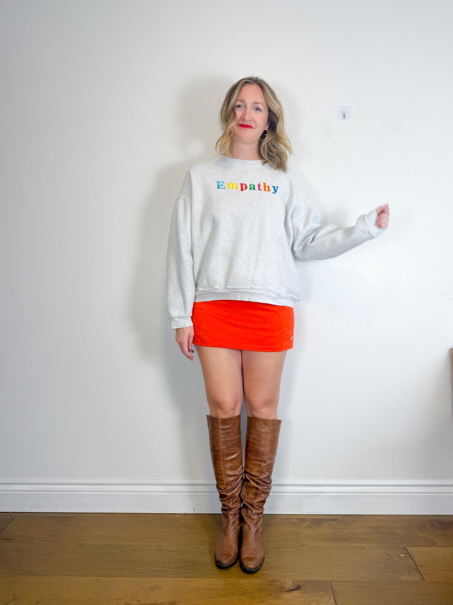 The Mayfair Group "Empathy Always Grey Crewneck" (Size XXL)