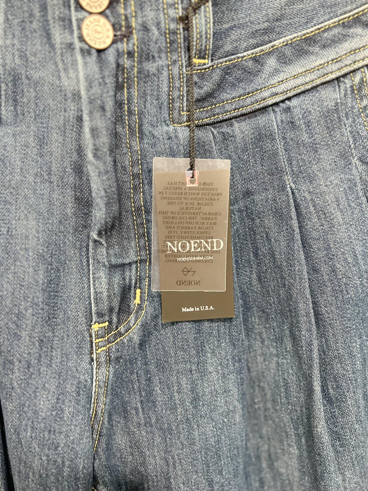 NOEND Denim "Syd Utility Balloon Jeans in Medium Wash" NWT (Size 26)