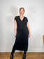 Toteme Designer "V-Neck Soller Dress in Black" (Size M/L)