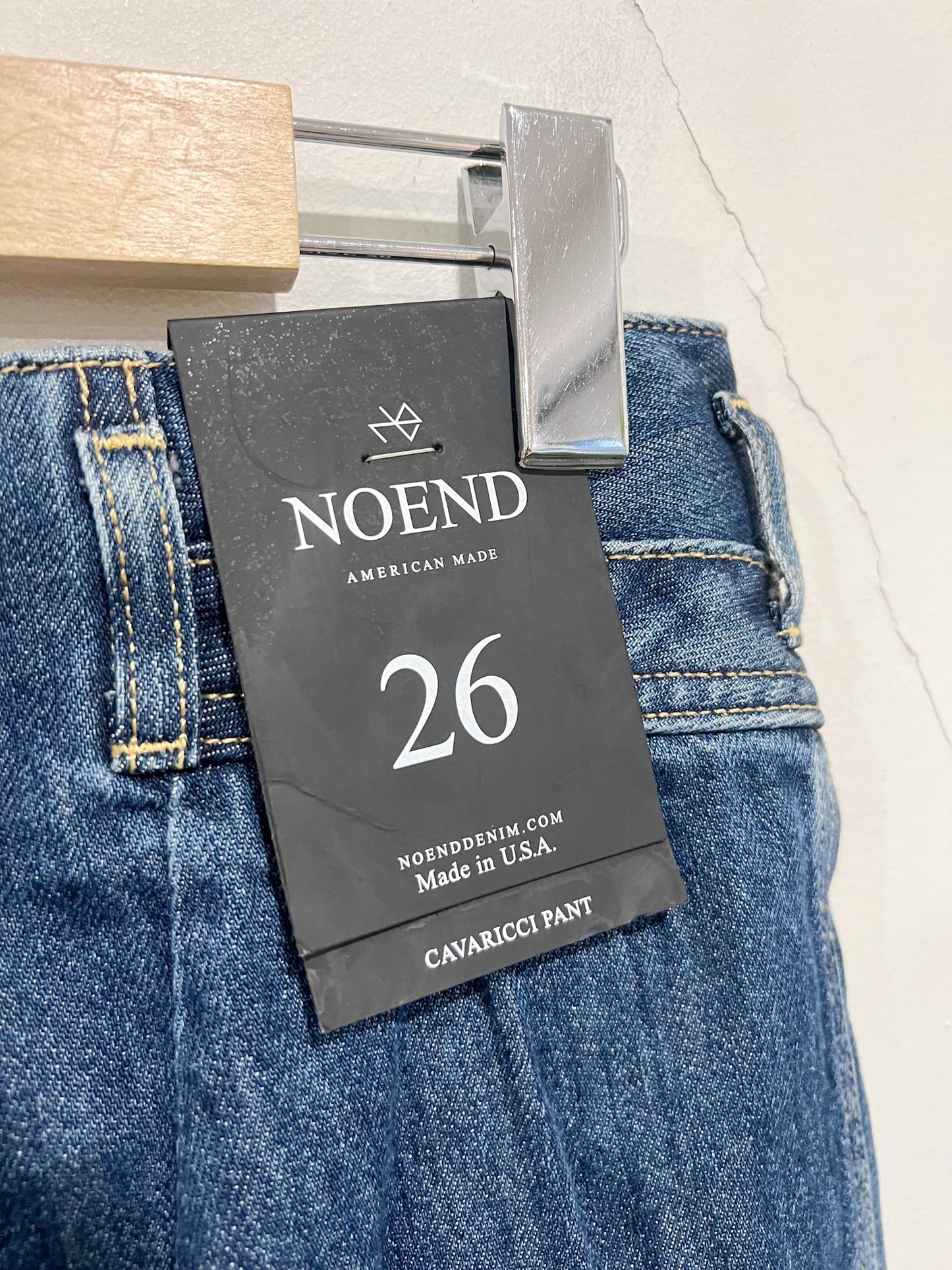 NOEND Denim "Syd Utility Balloon Jeans in Medium Wash" NWT (Size 26)