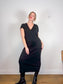 Toteme Designer "V-Neck Soller Dress in Black" (Size M/L)