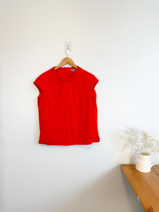 COS Sleeveless Top in Orange Red (Size M)