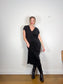 Toteme Designer "V-Neck Soller Dress in Black" (Size M/L)