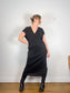 Toteme Designer "V-Neck Soller Dress in Black" (Size M/L)