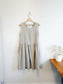Not Perfect Linen "Midi Smock Linen Dress in Oatmeal" (Size S/M)