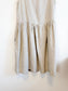 Not Perfect Linen "Midi Smock Linen Dress in Oatmeal" (Size S/M)