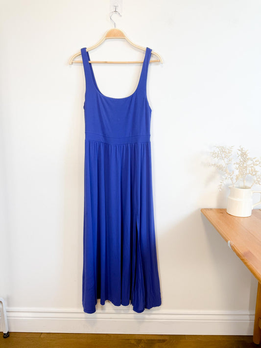 Wilfred "Market Midi Dress in Azure Blue" (Size L)