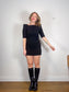 Judith & Charles Mini Dress in Black (Size M)
