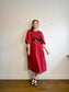 Anthropologie RHODE Puff Sleeve Dress in Burgundy (Size M/L)