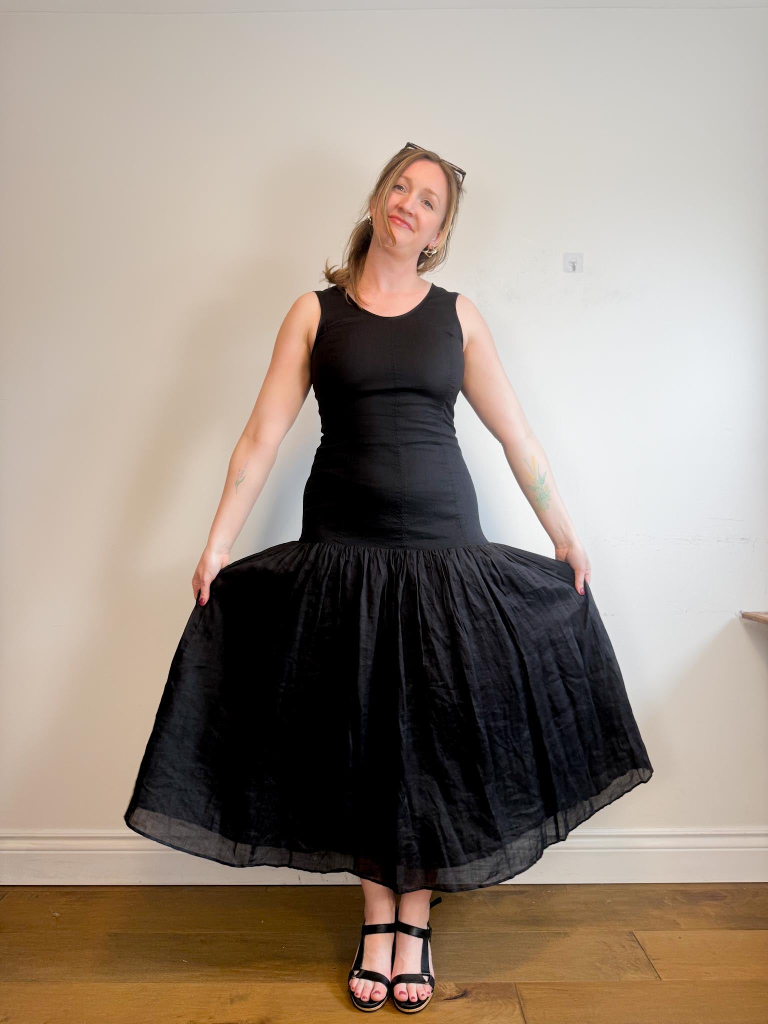COS "Dropped Waist Maxi Dress in Black" NWT (Size M) Middle Child Vintage Shop COS "Dropped Waist Maxi Dress in Black" NWT (Size M) Middle Child Vintage Shop