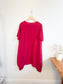 Vanessa Zani Red Linen Shark Bite Shirt Dress (Size 1X)