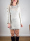 Madewell "Donegal Button-Sleeve Sweater-Dress in Heathered Grey" (Size M)