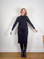 HOIBO Canadian Slow Fashion Long Sleeve Dress in Black (Size M/L)