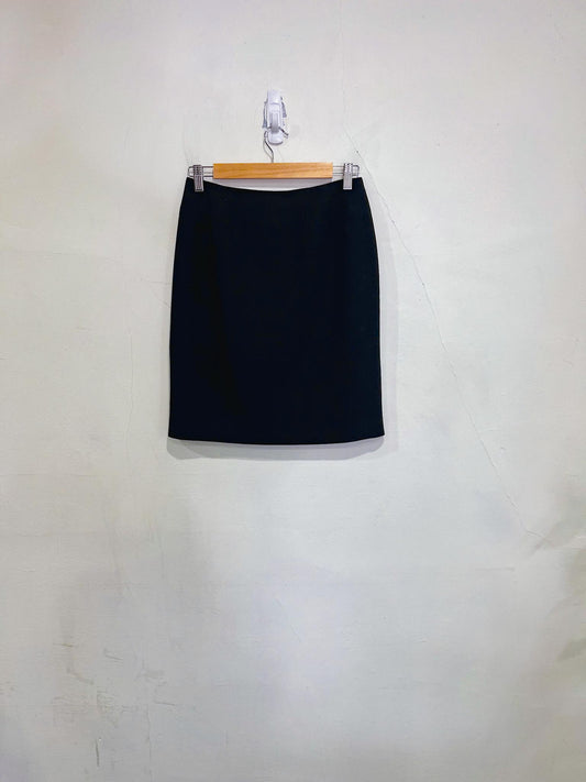 Ross Mayer Wool Mini Skirt in Black (Size 4)