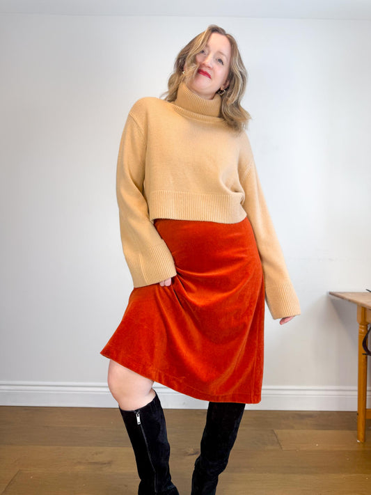 Song of Style "Olisa Oversized Turtleneck in Brown" (Size XS-L)