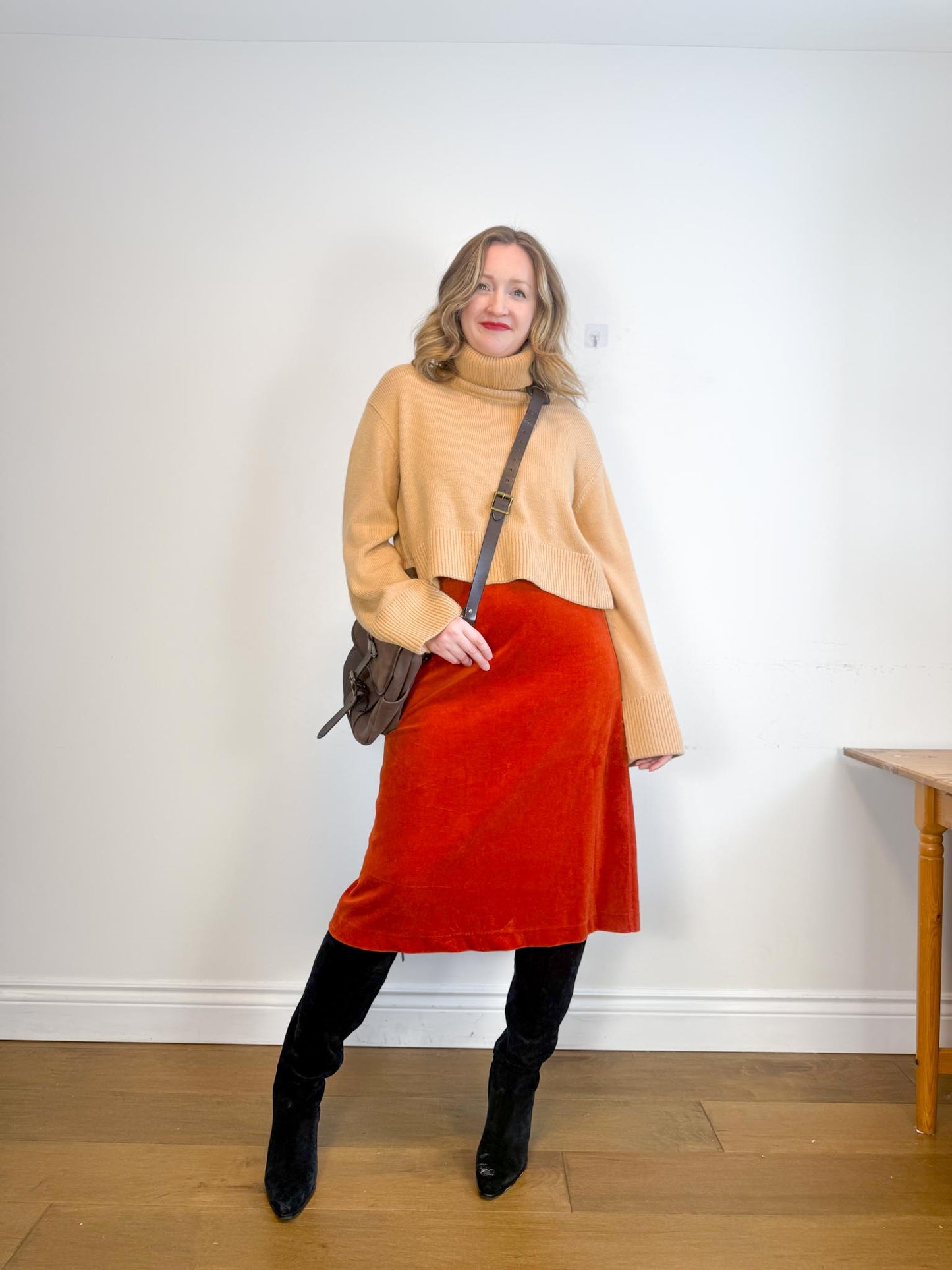 Song of Style "Olisa Oversized Turtleneck in Brown" (Size XS-L)