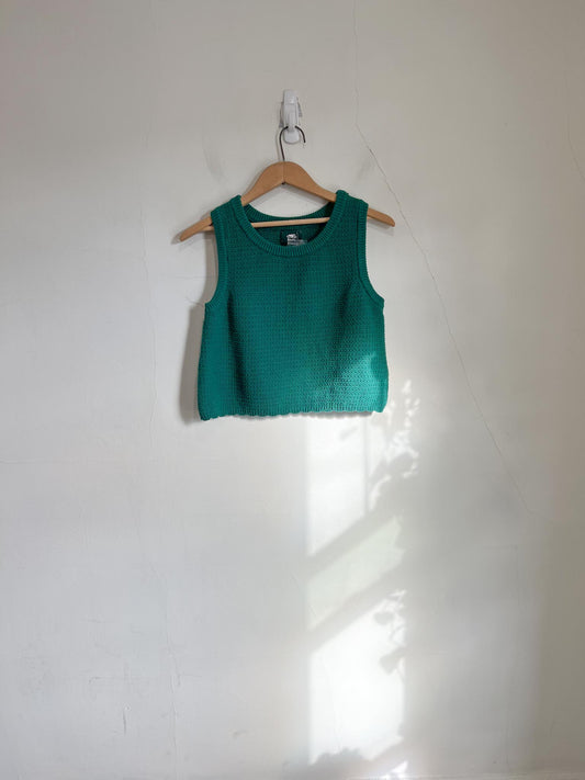 Roots "Sylvan Crochet Tank in Green" NWT (Size M)