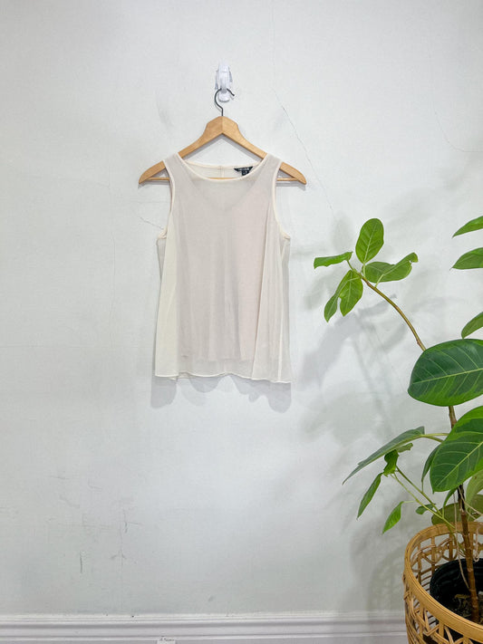 NIC + ZOE Sheer Sleeveless Top (Size S)