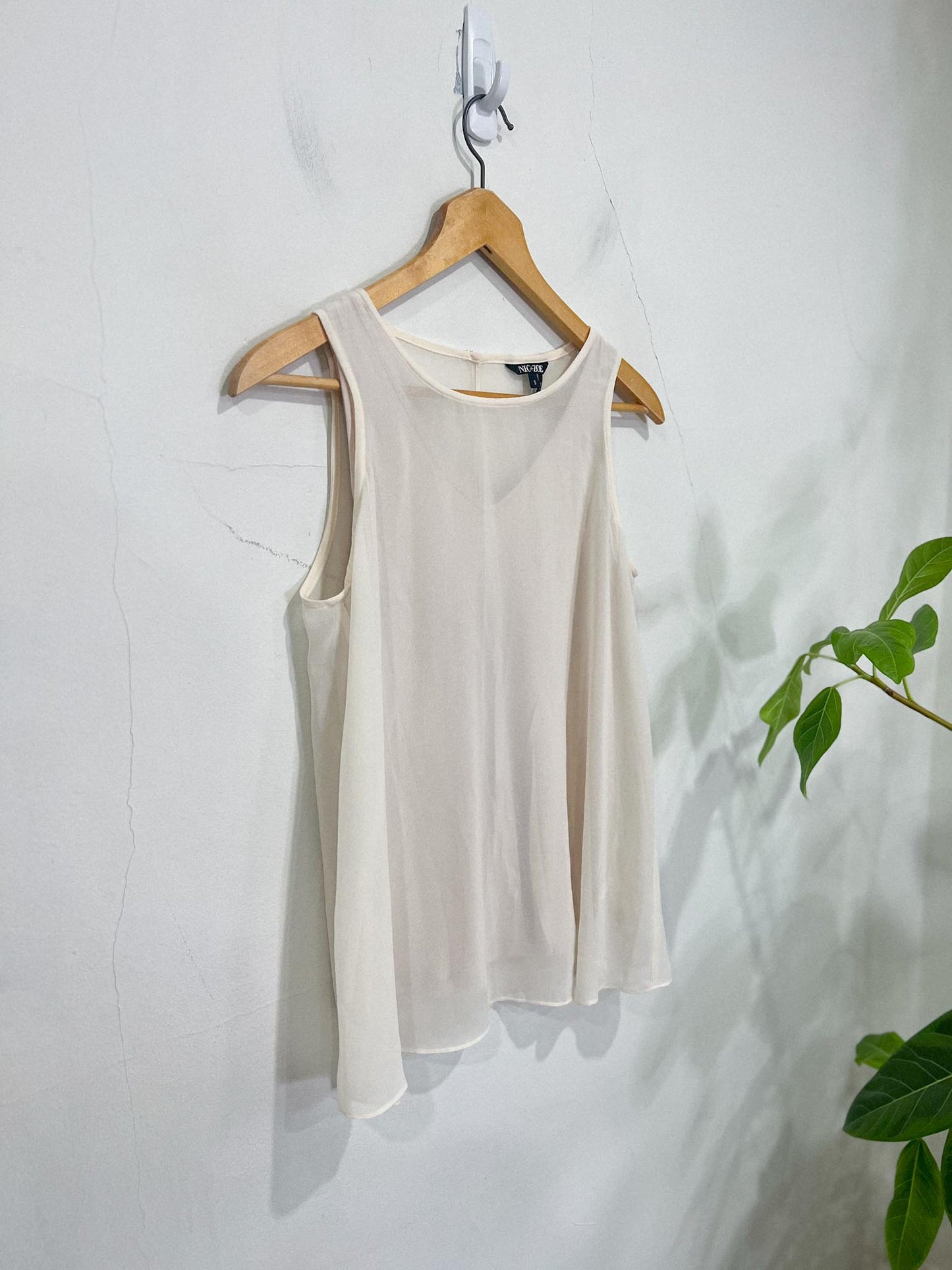 NIC + ZOE Sheer Sleeveless Top (Size S)