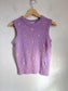 mbym "Fredrika Floral Embroidered Sweater Vest" in Purple (Size XS/S)