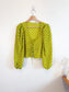 Levi’s Cropped Daisy Blouse with Front Ties in Lime Green (Size S/M)
