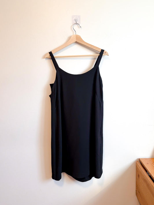 Club Monaco "Davie Bow Back Mini Dress in Black" (Size S)
