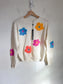 Lyla & Luxe Floral Sweater in White (Size XS/S)