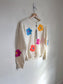 Lyla & Luxe Floral Sweater in White (Size XS/S)