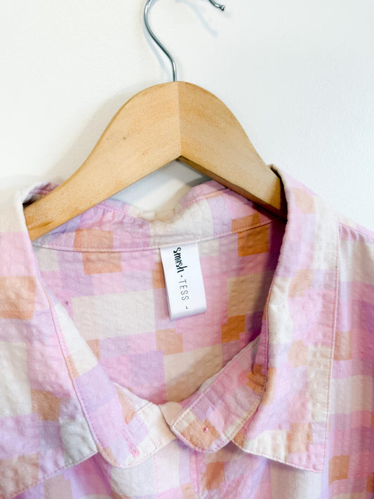 Smash & Tess "Malia Shirt in Pink Check" (Size L/XL)