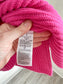 Banana Republic "Oversized Merino-Cashmere Sweater in Hot Pink" (Size XS/S)