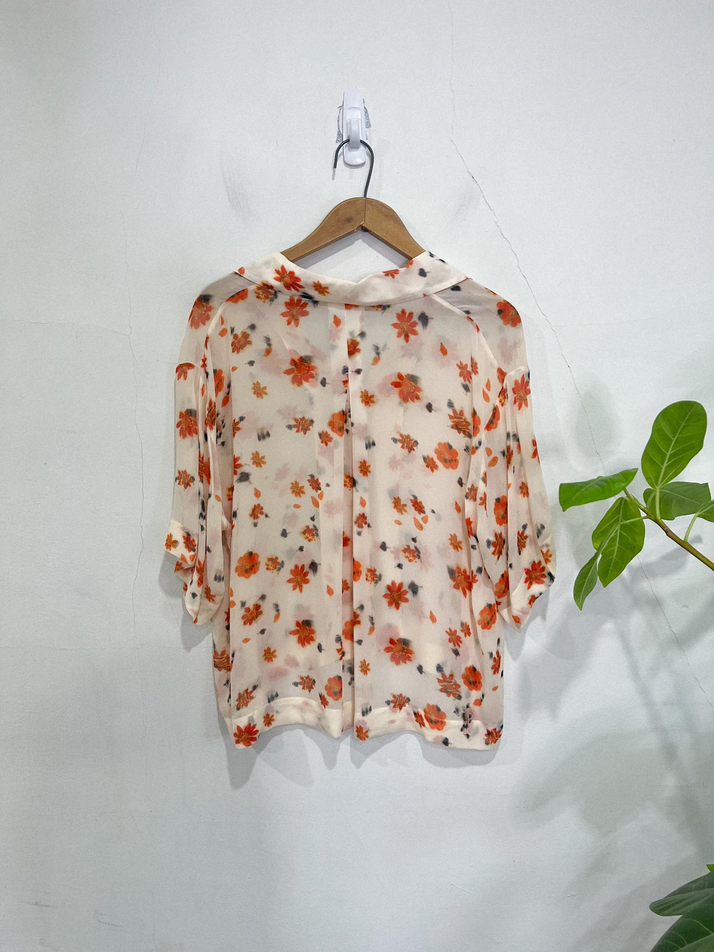 Rag & Bone Silk Floral Sheer Blouse (Size S-L)