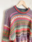 Vintage 90s Multi-Colour Knit Sweater (Size M)