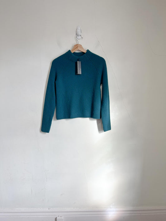 Banana Republic Cashmere Crewneck in Dark Teal NWT (Size XS/S)