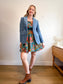 Tibi Designer Velvet Blazer in Blue (Size M)