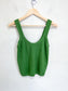 Abercrombie & Fitch Green Checkered Tank Top (Size L)