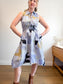 Lafayette 148 Pinstriped Shirt Dress with Abstract Print (Size M)