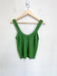 Abercrombie & Fitch Green Checkered Tank Top (Size L)