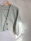 Madewell (Re)sourced Fleece Crop Cardigan in Mint Green (Size S)