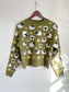 Zara "Jacquard Rare Sheep Sweater in Green" (Size S)