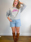 Favourite Daughter "Mom's Favourite Crewneck in Grey" (Size M)