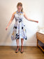 Lafayette 148 Pinstriped Shirt Dress with Abstract Print (Size M)