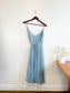 Wilfred "Beaune Midi Pleated Wrap Dress in Pale Blue" (Size L)