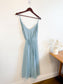 Wilfred "Beaune Midi Pleated Wrap Dress in Pale Blue" (Size L)