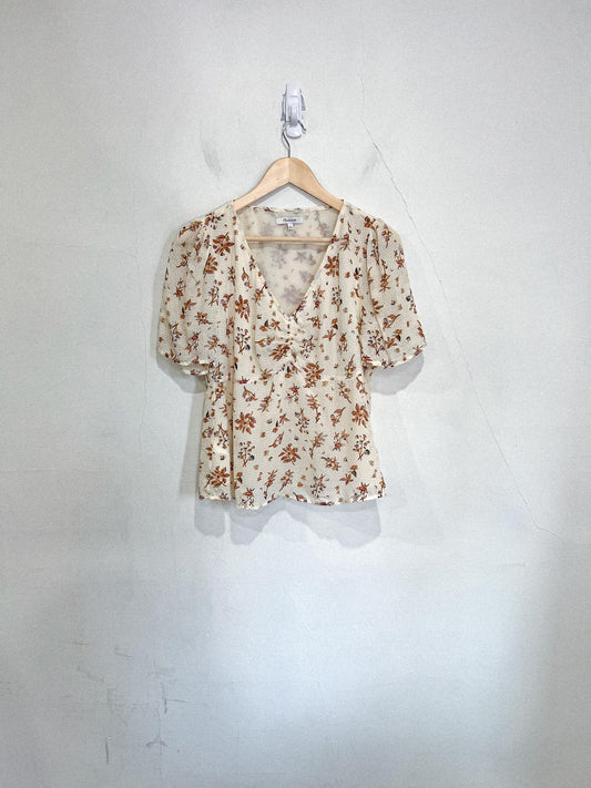 Madewell Silk Floral Blouse (Size 6)